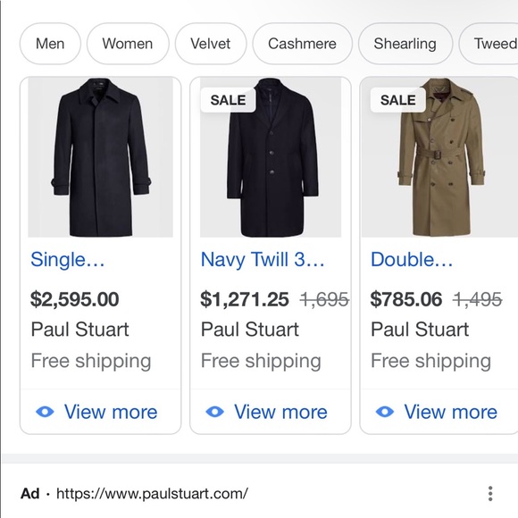 Thick and Warm Paul Stewart Coat. Beautiful Navy Blue Color. UNBELIEVABLE Find! - Picture 9 of 10